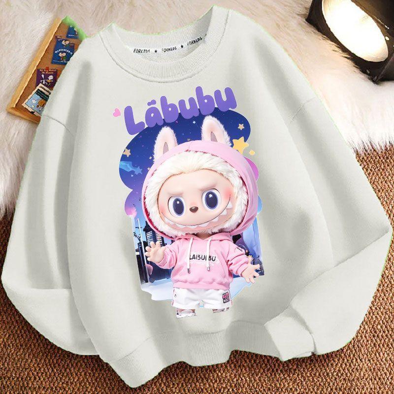 

Children s Cartoon Fashion Hoodies for Spring, Autumn and Winter, Round-neck Long-sleeved Loose Jackets for Boys and Girls 130