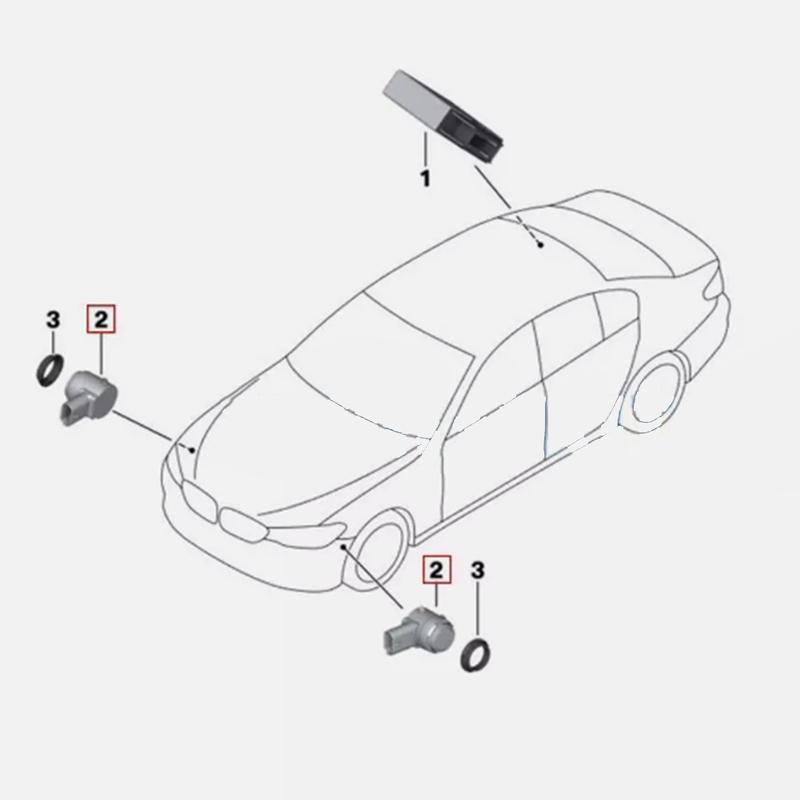 PDC Car Parking Sensor 66209274429 for BMW G30 F90 G32 G11 G12 F48 F39 F25 F26 F15 F16