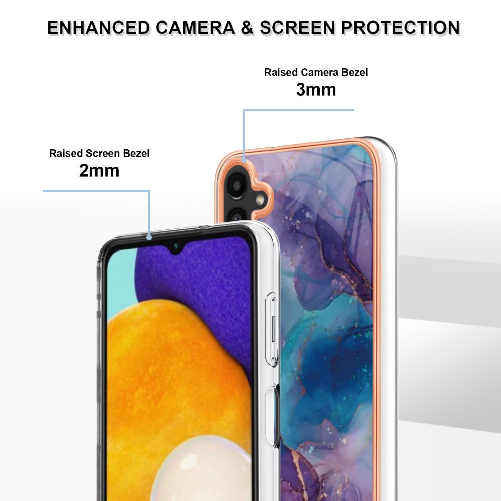 YB IMD Series-16 Style-E For Samsung Galaxy A55 5G Case TPU Phone Cover Electroplating Frame Design