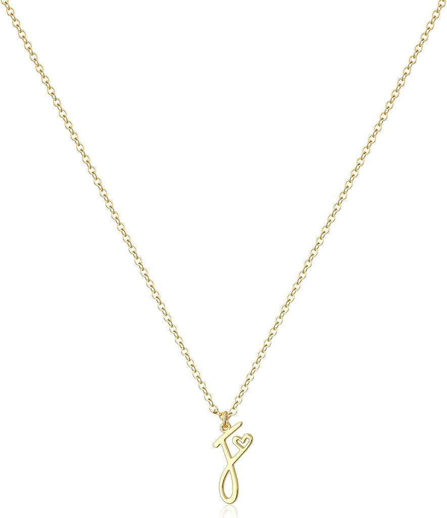 Tewiky raidės karoliai moterims - 14k paauksuoti subtilūs raidžių karoliai madingi mieli individualūs monogramos