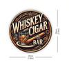 Vintage Whiskey Tin Sign Bar Cave Decor Aluminum Wall Art 8x8 Inch