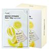AHC Micro Vitamin Adhesion Sheet Mask Brightening Hydrating Facial Mask Set 33ml X 10pcs