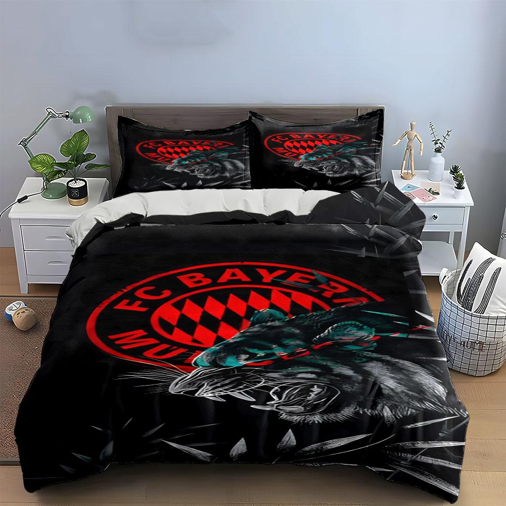 FC Bayern Munich Logo. Bedding Sets Duvet Cover Sets Duvet Covers Pillowcases(1 * Duvet Cover 2 * Pillowcases Without Duvet Insert)