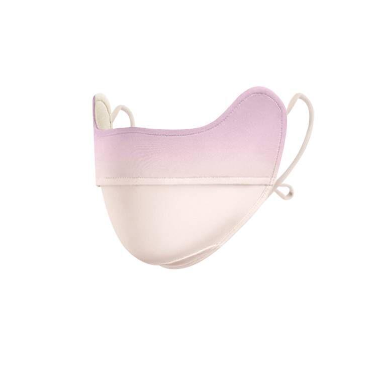 Blush Eye Corner 3D Sunscreen Mask: Breathable, UV-Protective Nylon Ice Silk for Summer Women