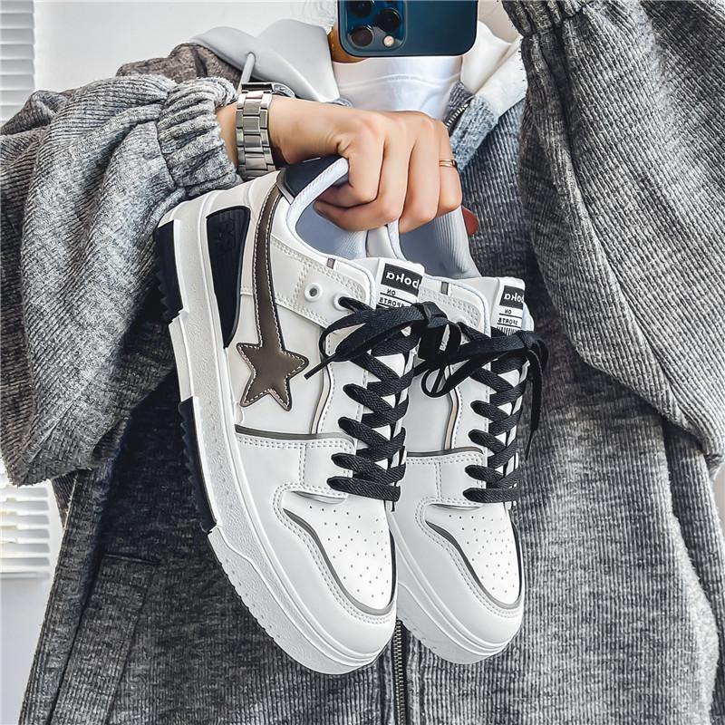 Casual shoes men's four-season board shoes men's shoes new couple shoes one man and one woman versatile sports shoes
