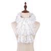 Elegant Lace Jabot Collar Detachable Hollow Design Wrist Cuffs Victorian Style Cosplay Accessory For Women Party Costume