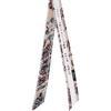 Aven Flower Collage Tie Scarf White