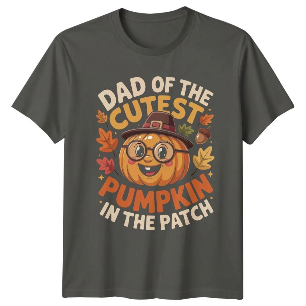 Dad Of The Cutest Pumpkin Unisexs TShirt Fatherhood Halloween Gift For Him