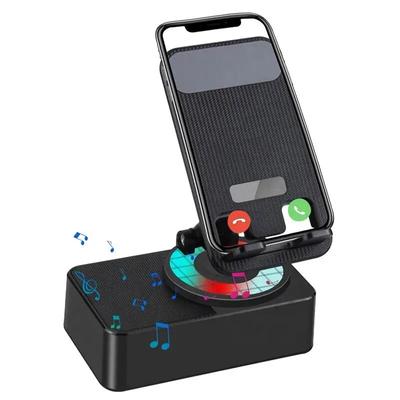 Telefon Stand Lautsprecher Tragbare 360 ​​Grad Drehbare Mini Lautsprecher Mobile Halter Anti-Rutsch-Basis Bluetooth Lautsprecher