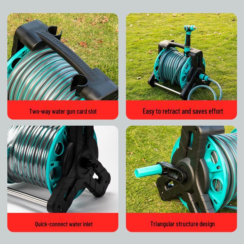 High-Pressure Watering & Car Wash Nozzle Set with Storage Rack