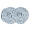 2 Pezzi 9x9mm Antipolvere Antivento Autoadesiva Striscia Sigillante a Spazzola per Porta Finestra 5m Grigio Argento