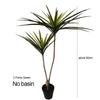 90-120cm Large Artificial Dracaena Plants Tropical Potted Tree Fake Plastic Palm Leaves Cycas Plant For Home Garden Indoor Decor