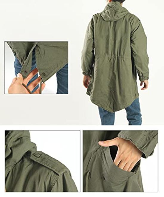 Houston Parka Mod Aoshima Size S M-51 Coat, Model, Black, (Approx. XL-3L)