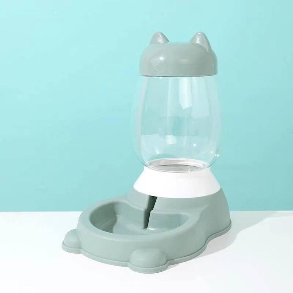 Plastic Pet Feeder Dispenser 2.2L Large Capacity Pet Drinking Bowl Cat Dog Food Water Bowl  Cat