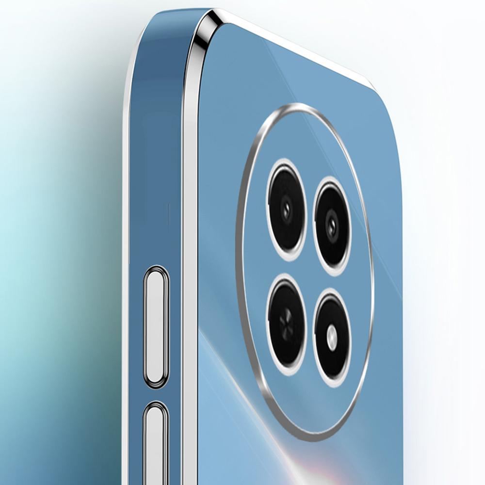 XINLI For Realme 12 5G/12x 5G Case Anti-Drop Ring Kickstand TPU Electroplating Phone Cover