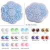 Nail Art Jewelry 7 Grid Plum Blossom Abs Semi-Round Flat Bottom Nail Art Pearl Nail Art Decoration Mixed