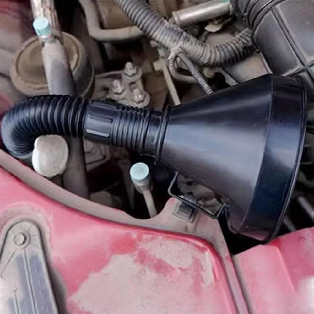 Multi functional car fuel funnel portable refueling funnel for cars and motorcycles, long nozzle, large diameter refueling parts