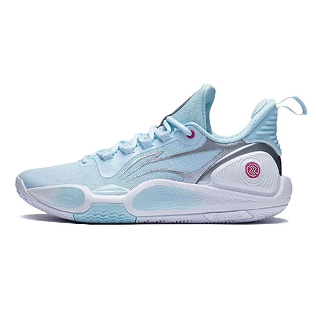 Li Ning Speed 9 Cushioning Slip Resistant Abrasion Resistant Low Top Basketball Shoes Men's Pink Blue Purple ABPT001-6(Team205-)