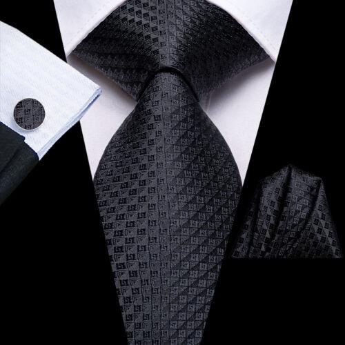 280 Styles Silk Mens Tie Pocket Square Hankerchief Cufflinks Wedding Set Prom