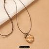 Female Acorn Pendant - Simple Long Sleeve Sweater Chain - Retro Knitted Necklace Accessory