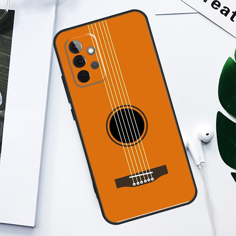 Guitar Music For Samsung Galaxy A55 A54 A35 A15 A34 A14 A53 A33 A13 A05 A06 A16 A22 A32 A52 Phone Case