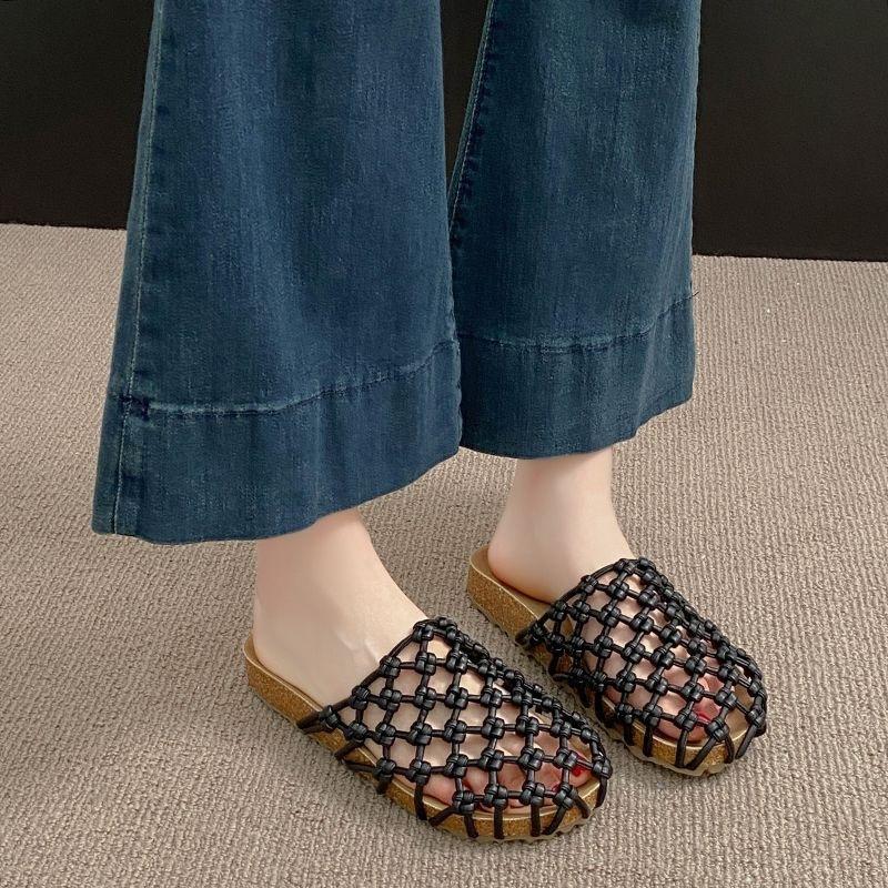 Healing Style Gentle And Comfortable Home Relaxation Cozy Slippers Women'S Shoes Hollow Trend Fashion