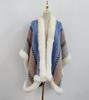 Rabbit Fur Shawl Women's Outerwear: New Autumn/Winter Fashion Cloak with Thickened Collar