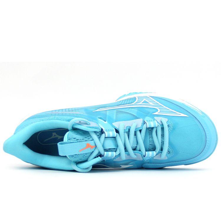 Mizuno Wave Claw Neo 2 Pantofi de Badminton Respirabili Antiderapanți Durabili cu Talpă Joasă Unisex Albastru Portocaliu-Strălucitor 71GA227011