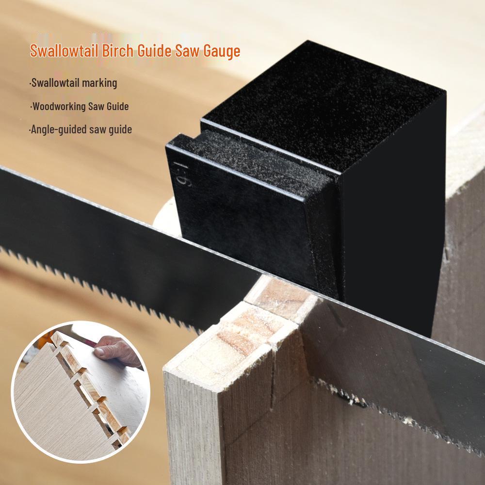 Magnetic Woodworking Dovetail Joint Guide Set: 90° Right Angle Saw & Marking Gauge for DIY Tenon Projects
