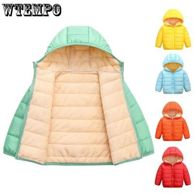 Giacca imbottita in piumino leggera per bambini Autunno e inverno Giacca imbottita per ragazzi e ragazze Giacca imbottita per bambini Giacca in piumino con cappuccio