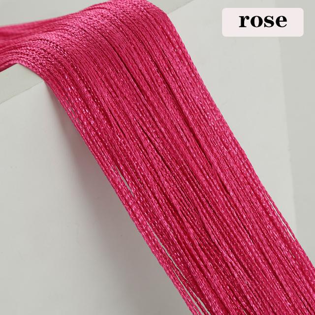 1x2m Wielokolorowe Zasłony z Nici do Drzwi Pokoju Dziennego Ściana Panel Okienny Zasłony z Frędzlami Zasłona Okienna Dekoracja Sypialni