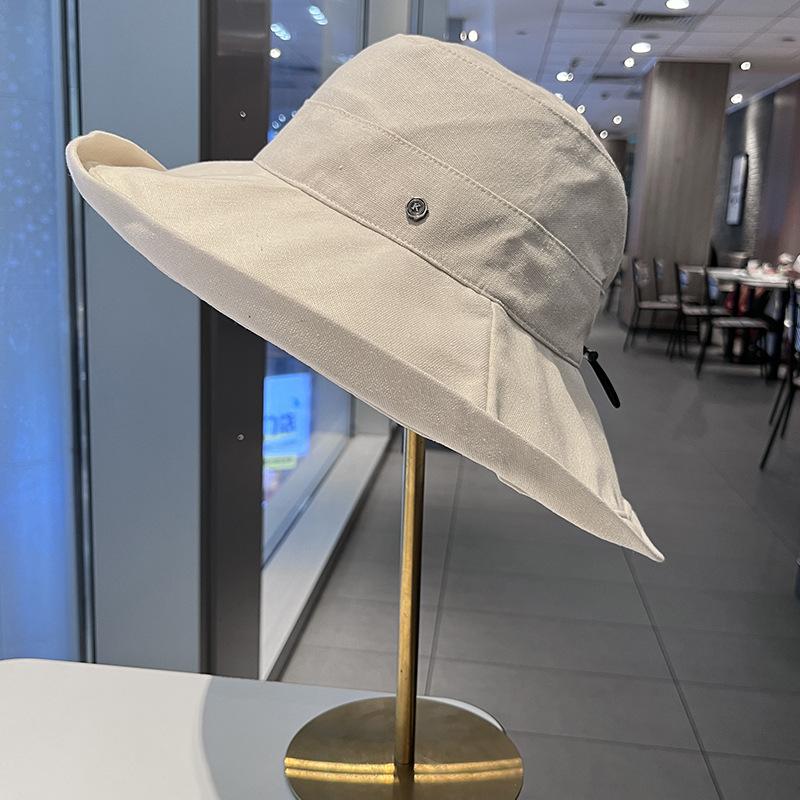Women's Sun Hat Oversized Wide Brim Bucket Hat Travel Hiking Beach Hat Summer Face Cover Sun Protection Foldable Hat
