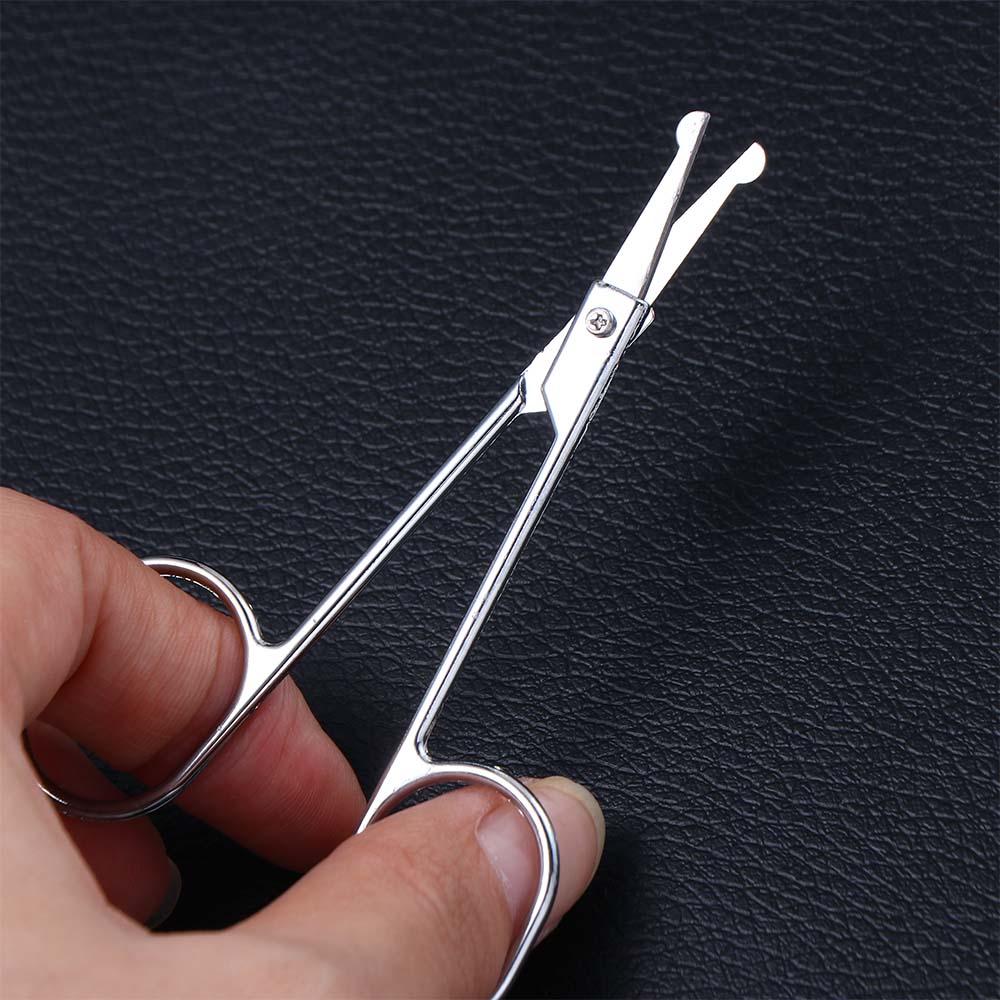 New Fashion Curved Stainless Steel Nose Hair Scissors Beauty Tool Ear Facial Trimmers