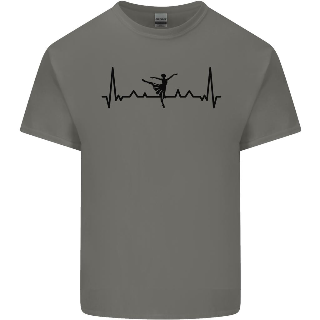 Ballet Dancer ECG Dancing Ballerina Pulse Unisexs Light Cotton TShirt