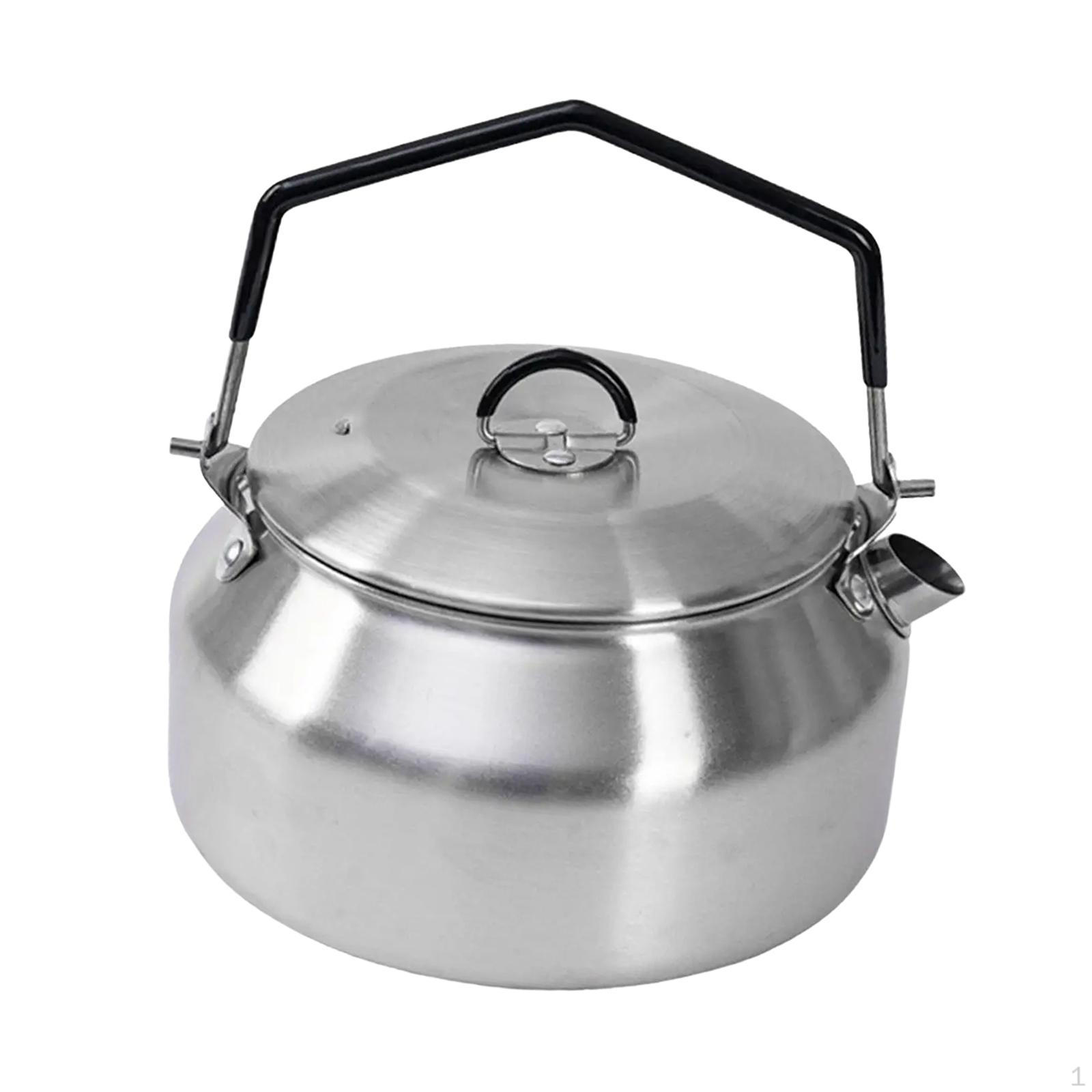 

Уличный чайник для кемперов серебряный