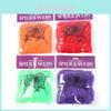 2 Spider Web Spiders Halloween Party Decorations Retractable Spider Dress Fancy
