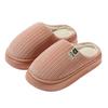 Home cotton slippers winter thick bottom plush warm indoor household non-slip winter cotton drag winter