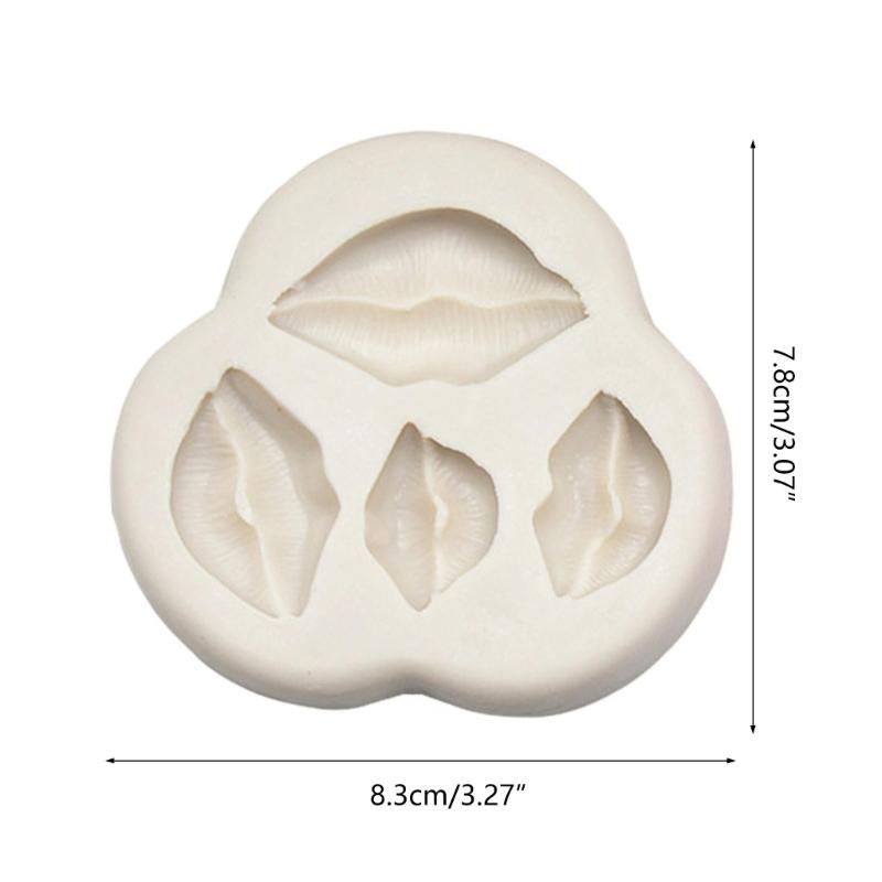 Red Lip Biscuits Silicone Mold Chocolate Candy Mold for Diy Dessert Ice Block Mold Handmade Cupcake Decor Baking Tool