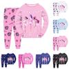 Children's Fashion Suit Skirt Round Neck Long Sleeve Top Pants