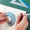 Complete Aluminum Ruler Pack with Rounded Corners Math Geometry Classroom Supplies Engineering Drawing Home Office Use