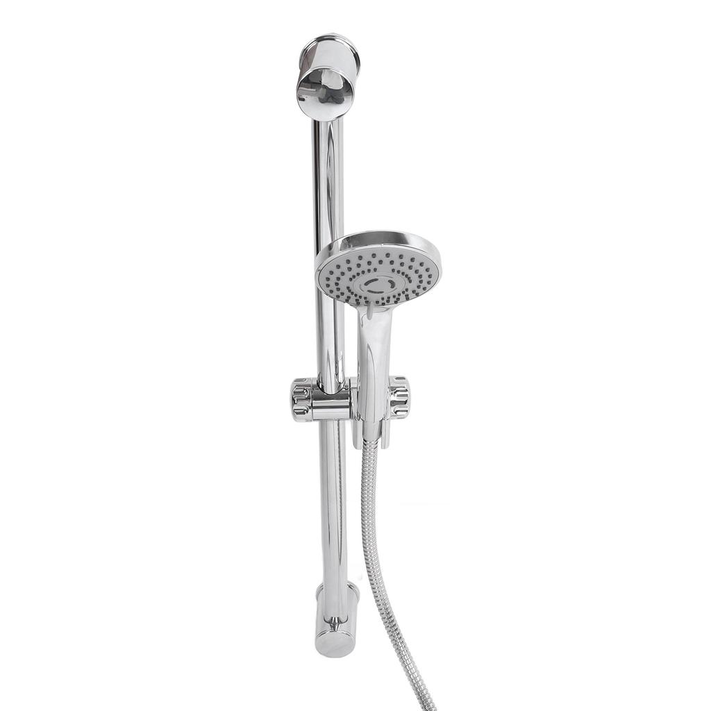 Shower Rail Set Handheld Shower Head Adjustable Slide Bar with 150cm/59.06in Shower Hose G1/2 for