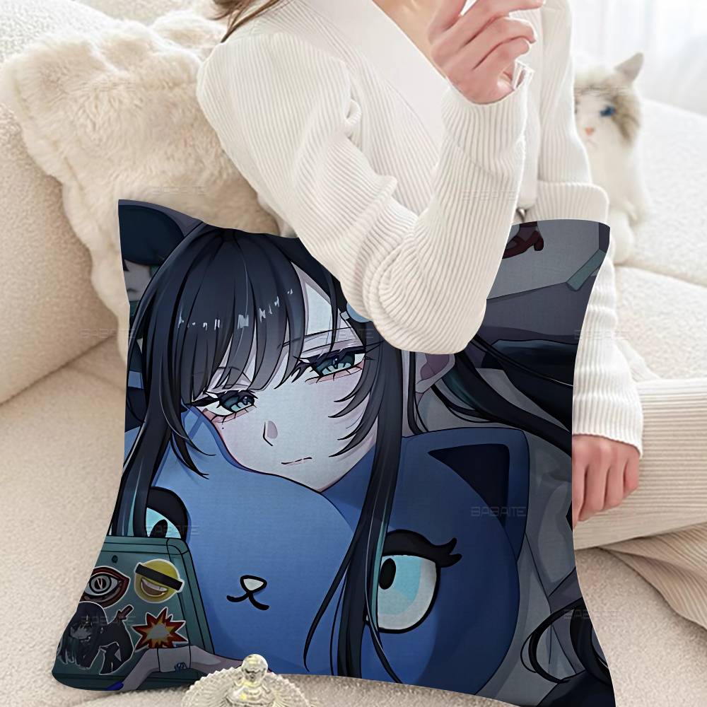 Ado Japanese Singer Cushion Cover Car Throw Pillow Case For Sofa Car Christmas Gift 40x40cm 45x45cm