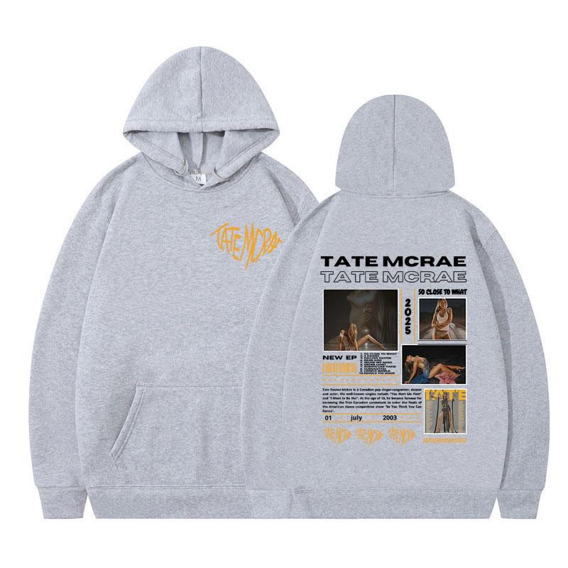 Tate McRae So Close To What Fashion Harajuku Sweatshirt Autumn Winter Casual Hoodie Men Women Aesthetics Pullover Fans Gift Tops