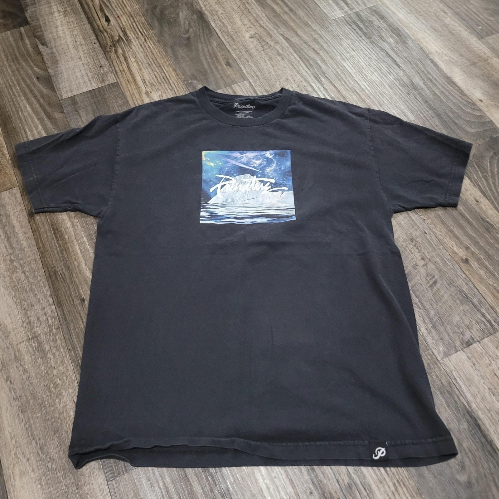 Primitive Since Forever T-Shirt Mens Large Black Skateboard Iceberg Galaxy Unisex T-Shirt M