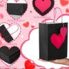 10/12pcs Red Heart Kraft Heart Shaped Bag DIY LOVE Gift Packing Bag  Valentine's Day