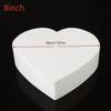4/6/8 Inch Heart Shaped Polystyrene Foam Sugar Craft Dummy Party DIY Practice Model Cake Foam Mold Kitchen Accessories Decoratio