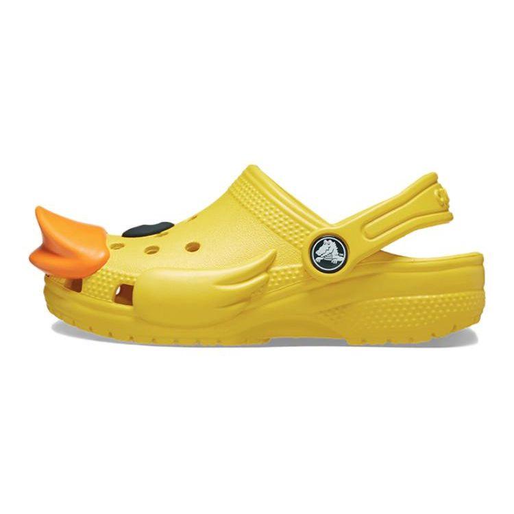 Crocs Classic Clog Duck Yellow Orange Kids 210193-75Y 33