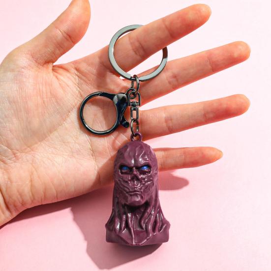 Nyckelring Hänge Tecknad Docka Design PVC Metall Nyckelring Flickvän Vän Födelsedagspresent Hänge Dekoration