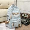 Schoolbag Student Schoolbag New Retro Large Letter Casual Backpack Men and Women Large Capacity Travel Waterproof Campus Wind