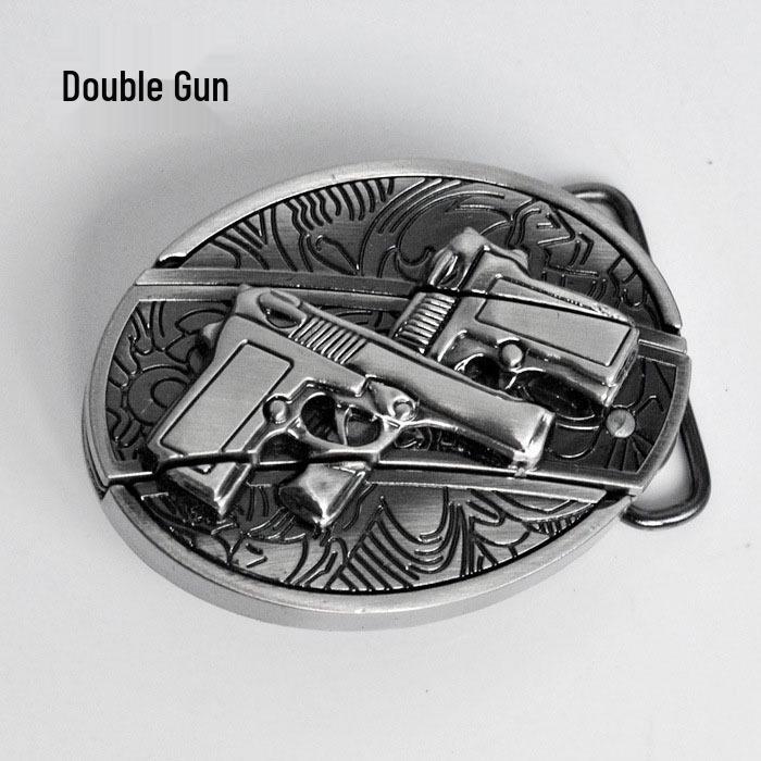 Pánský punkový opasek s nožem: Kůže, Slitinová přezka, Všestranná čelenka, Sebeobranný doplněk